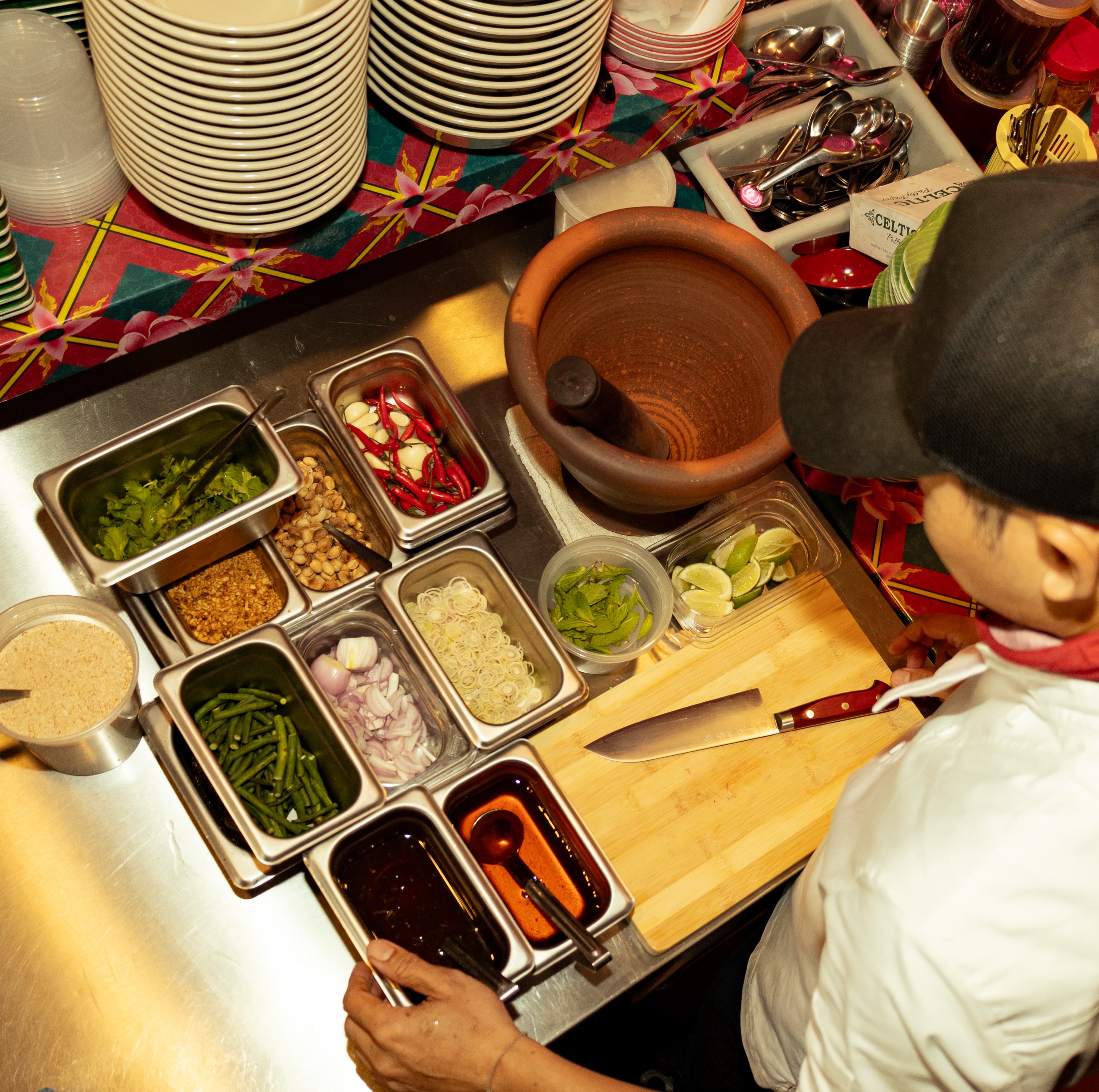 Knife precision and herb preparation