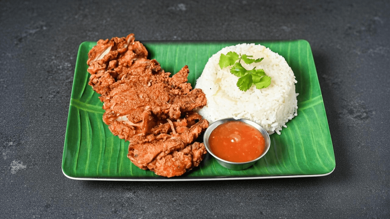Hainanese Fried Chicken Rice